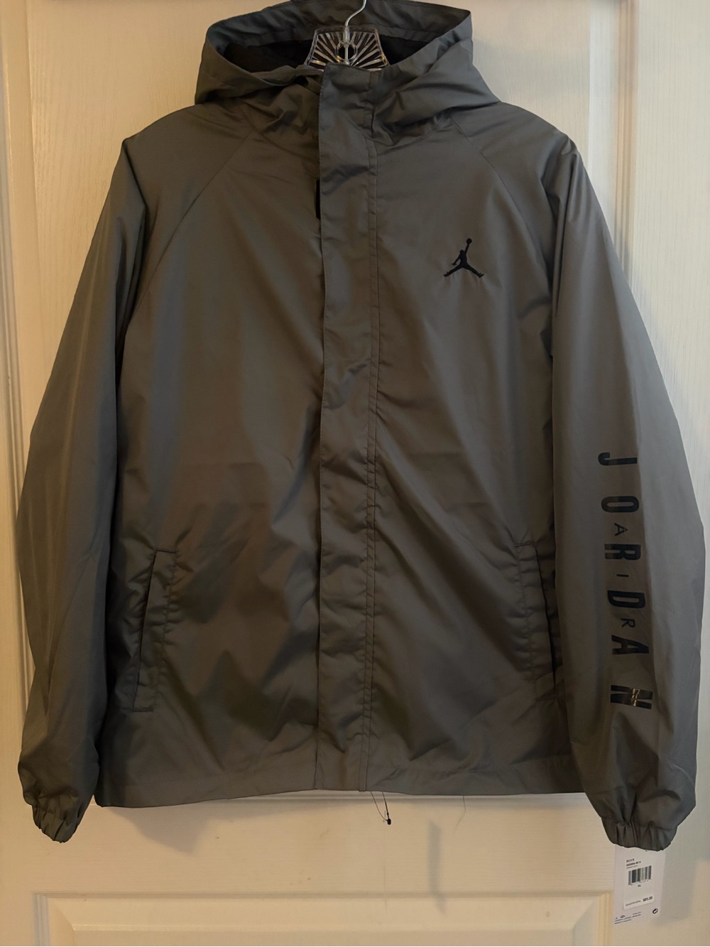 Jordan Boys XL Smoke Grey Windbreaker Jacket
